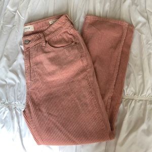 Light Pink High-Waisted Pacsun Corduroy Jeans